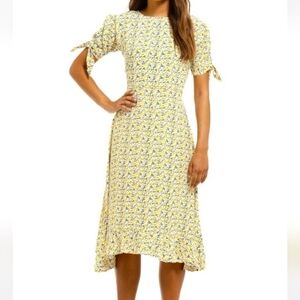 Faithfull The Brand Antgroplogies  Emilia Lemon Floral Midi Dress 2